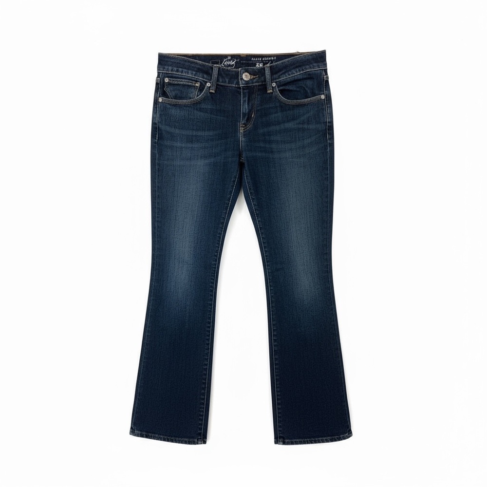 LEVI'S BOLD CURVE LOW RISE BOOTCUT Dark Wash Jeans W28 L32 Y2K Curve ID Denim